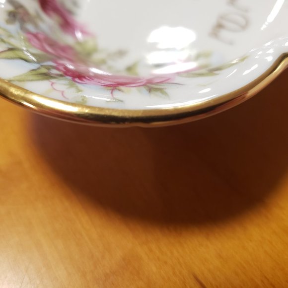 ANNIVERSARY GIFT - VINTAGE CANDY DISH - NORCREST FINE CHINA B-728 - MOM and DAD - Picture 4 of 4